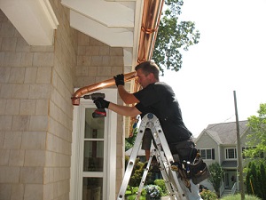 Copper gutters